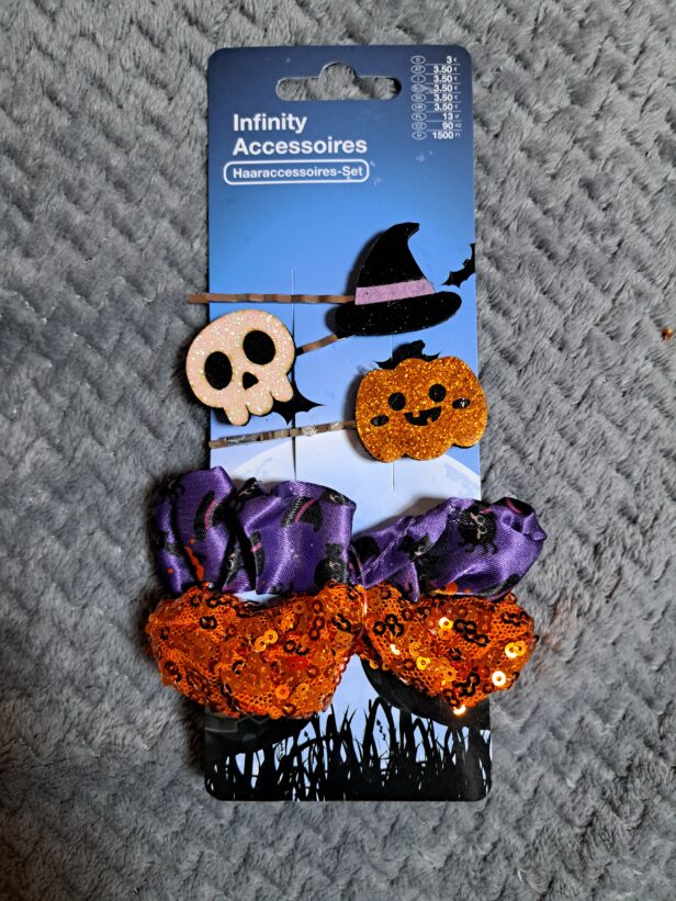Halloween tematikájú hajkiegészítő szett